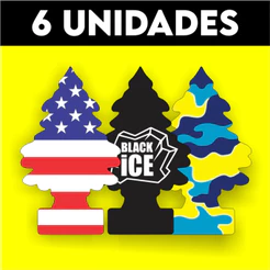 Kit 6 Cheirinho Aromatizante Para Carro Novo Cheiroso Pinheiro Sortidos - Envio Imediato