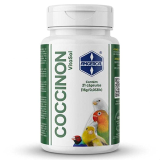 Coccinon Amgercal 21 Capsulas - Suporte Nutricional em Cápsulas para Pássaros em Oferta na Shopee