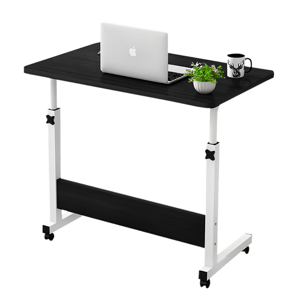 Mesa para Notebook Home Office Lateral Cama Sofá Escrivaninha Portátil Rodinhas Suporte Ajustável Estudo