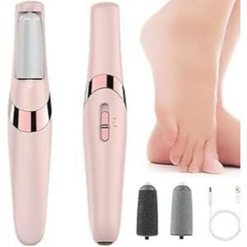 Mini Lixa Raspador de Pé Calcanhar, Remoção de Calos Esfoliador Pedicure Elétrica Recarregável