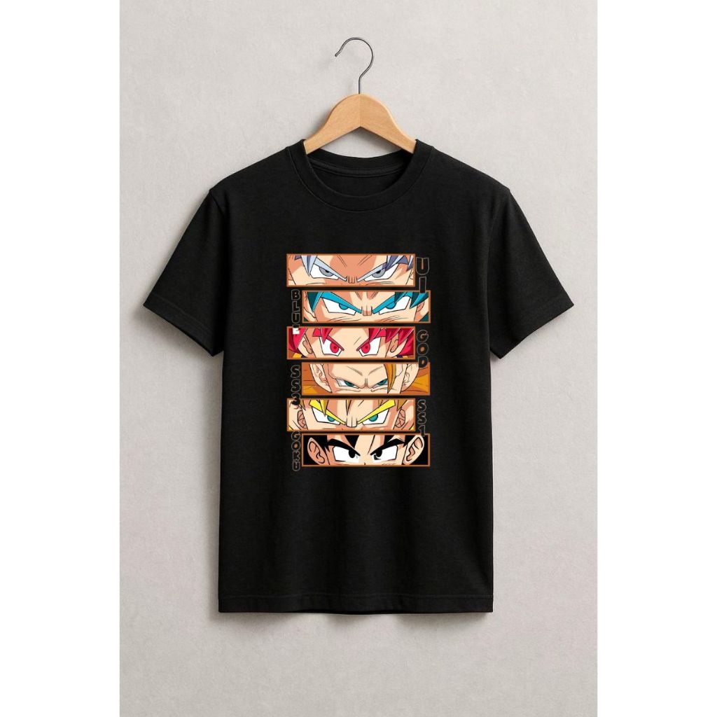 Camiseta Masculina Estampada Anime Guerreiro Algodão Preta Camisa Personagem Desenho Otaku Streetwear Unissex