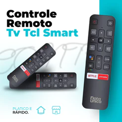 Controle Remoto Para Tv Tcl Smart Android Com Botões Netflix E Globoplay