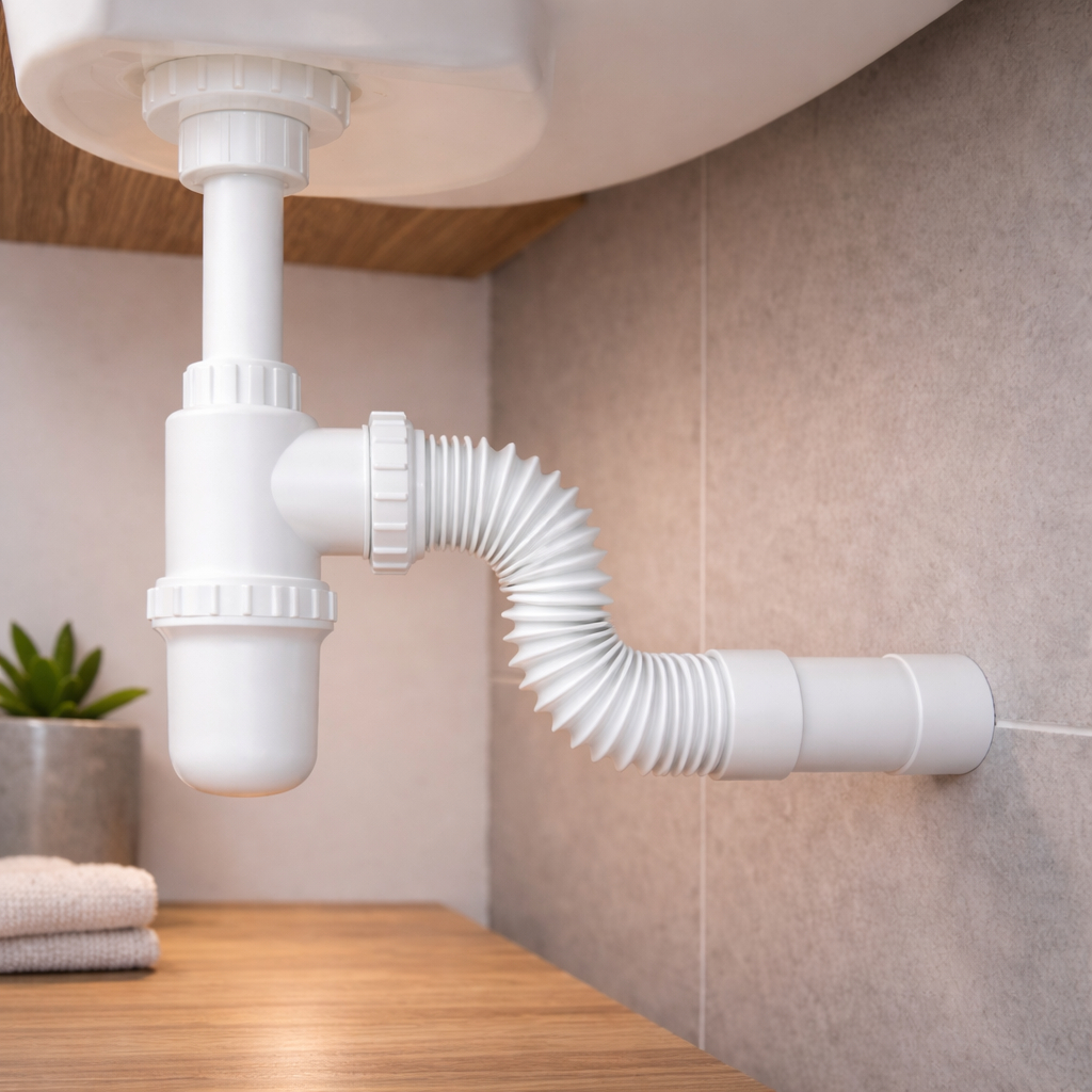 Sifão Copo Branco para Lavatório Cuba Pia Tanque Saída Flexivel em Oferta na Shopee