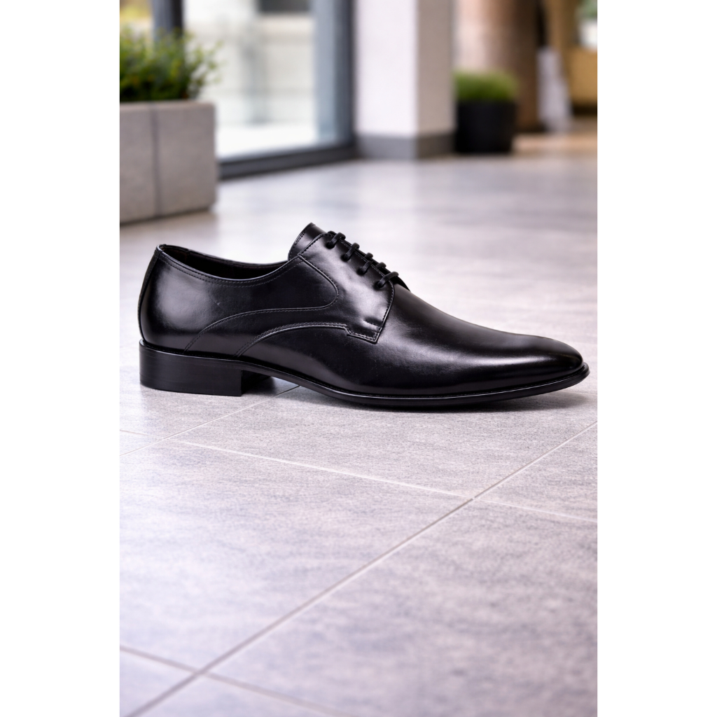 Sapato Social Bico Fino de Gala Masculino Casual Em Couro Nobre Moderno Elegante