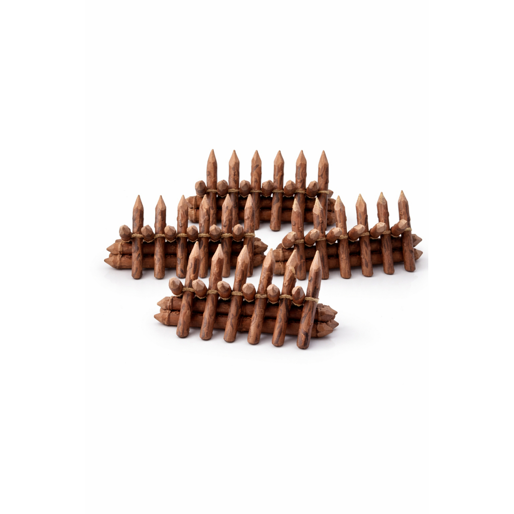 Cenário RPG Barricada Zombicide 3D Pintado | Terreno RPG D&D Wargame Kit 4 Peças