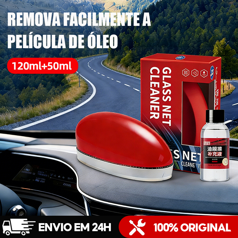 Escova de limpeza de filme de óleo de vidro de carro 120ml Limpador de óleo para vidros de carro em Oferta na Shopee