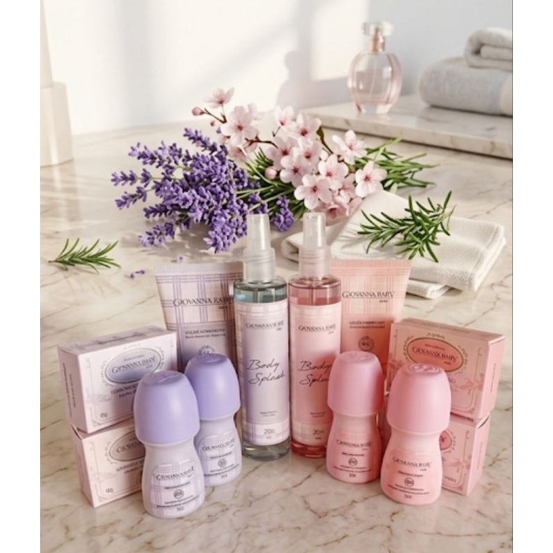 Kit Giovanna Baby Completo : Body Splash + Hidratante + Desodorante + Sabonete | Classic ou Blue