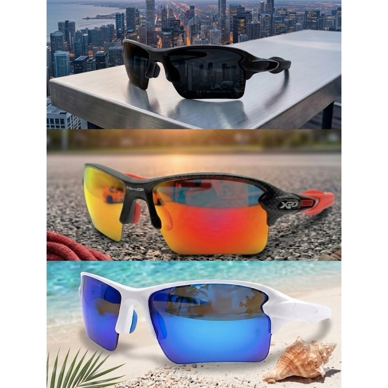 Óculos Ciclismo Corrida Proteção UV400 Esportivo Pedal Espelhado