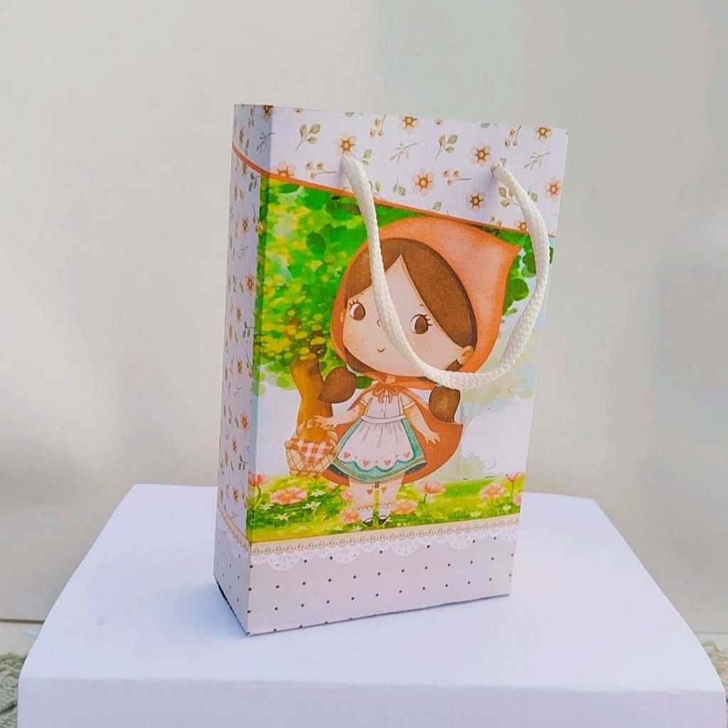 ENVIO RÁPIDO Kit Sacolinha Surpresa Festa Personalizados CHAPEUZINHO VERMELHO Lembrancinhas Aniversário | PEGUE E MONTE