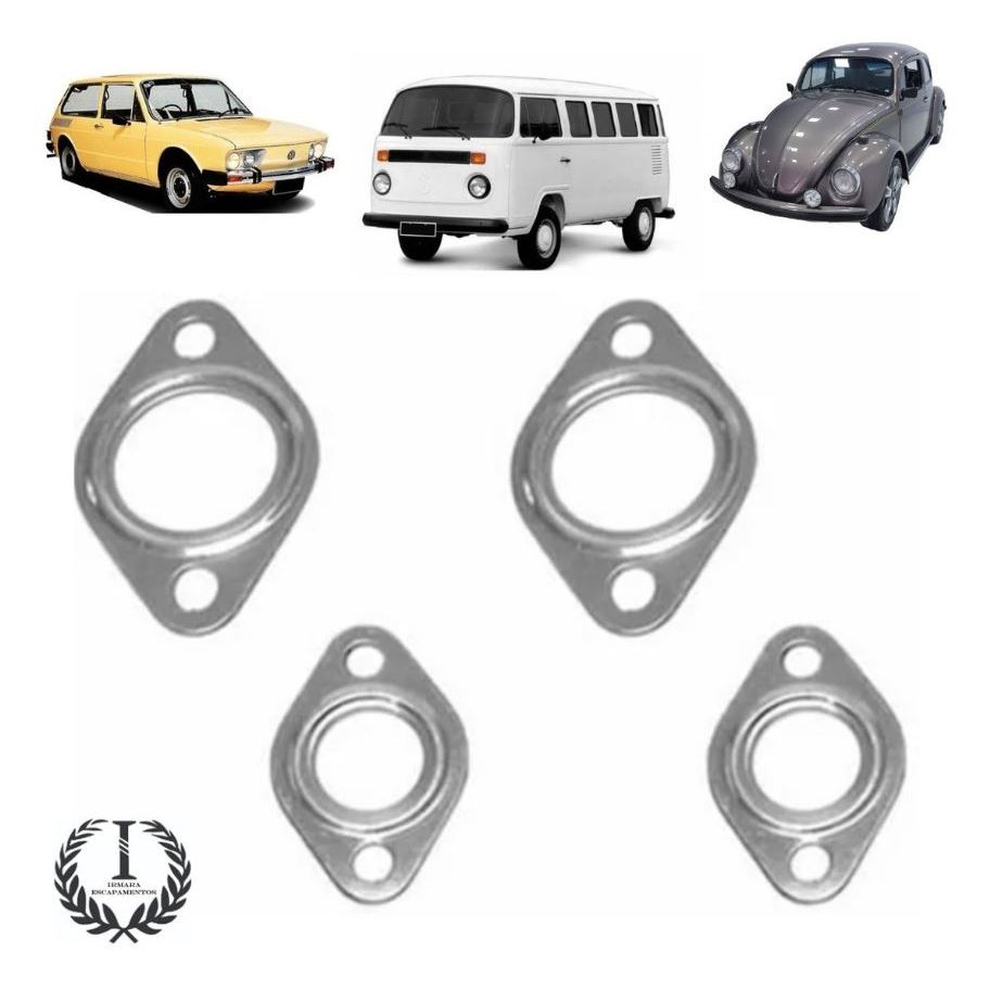 Jogo Junta Escapamento Vw Fusca Brasilia Variant Kombi