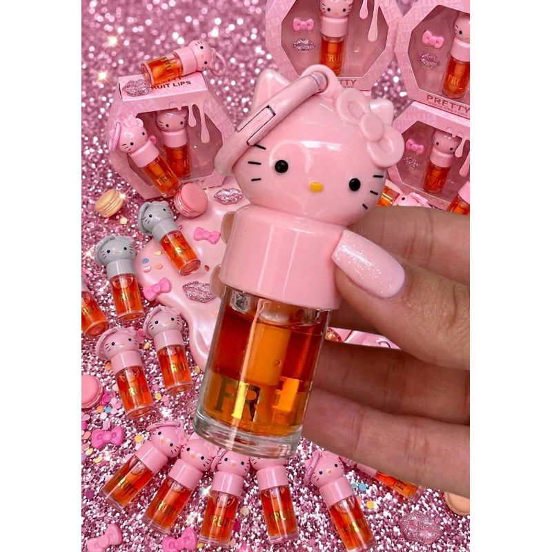 Gloss Labial Hello Kitty Hidratante com Brilho | Fofo & Charmoso