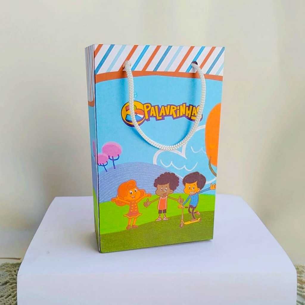 ENVIO RÁPIDO Kit Sacolinha Surpresa FestaPersonalizados 3 PALAVRINHAS Lembrancinhas | Aniversário | PEGUE E MONTE