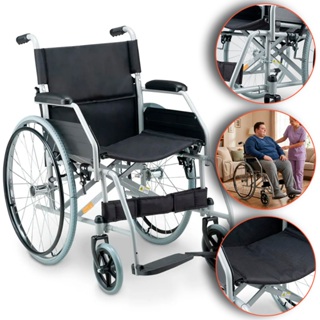 Cadeira de Rodas Modelo D100 Dobrável Em Alúminio Resistente Até 100kg Custo Beneficio - Dellamed em Oferta na Shopee