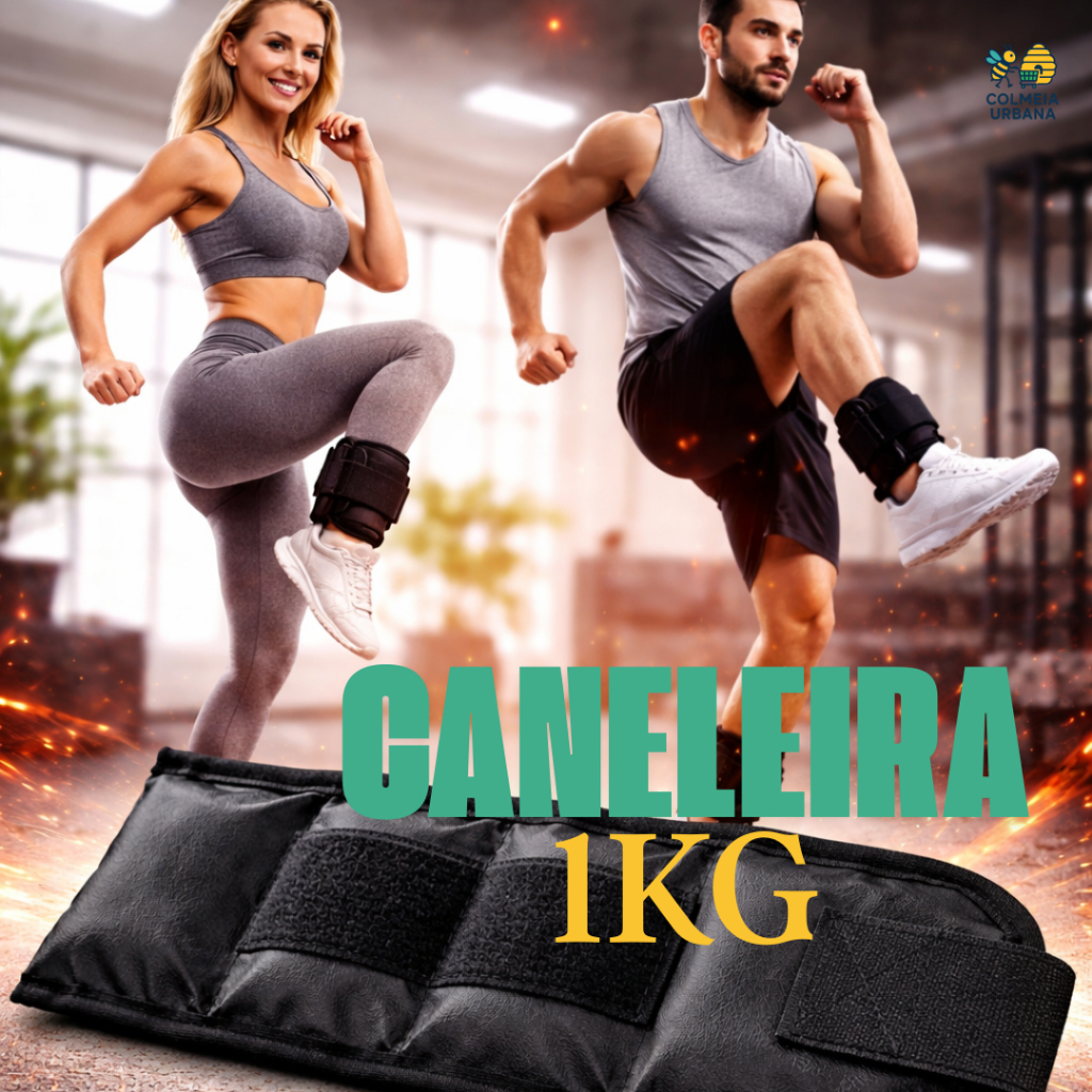 Caneleira de Peso 1kg para Treino de Perna