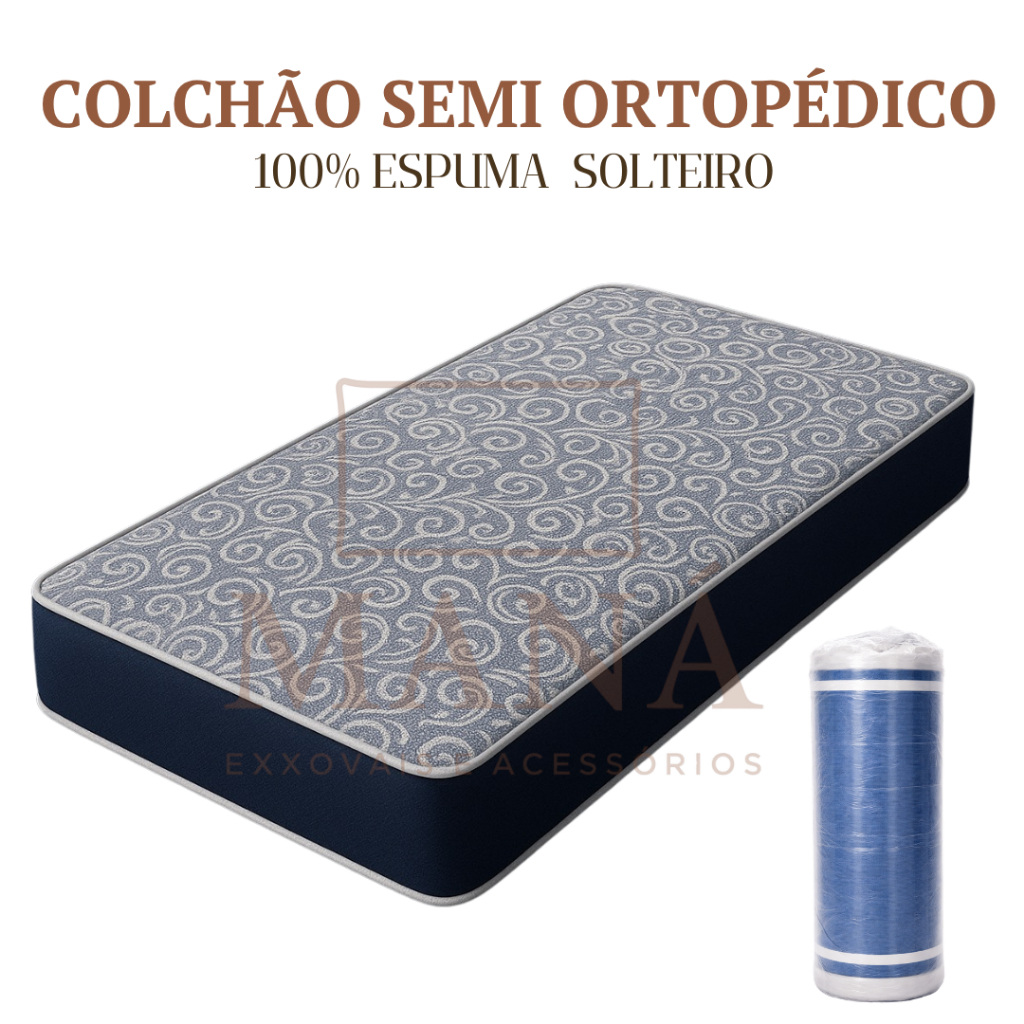 Colchão Solteiro D33 Espuma Firme Confortável 12cm 14cm 17cm Qualidade Melhor Custo Benefício