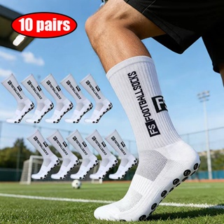 10 pares de meias de futebol de silicone anti-deslizante masculino e feminino FS em Oferta na Shopee