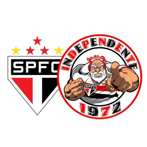 12 Adesivos Independente São Paulo + UPC União Punho Cruzado