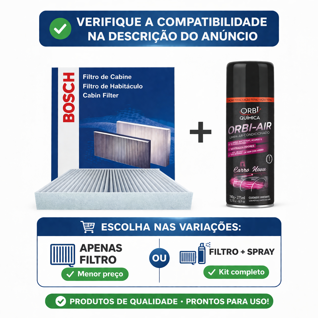 Filtro Ar Condicionado Palio Strada Siena Idea Palio Wekeend Fiat Fire 2000 A 2020 + Higienizador · foto 2