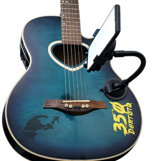 Suporte Celular Violão Guitarra Baixo Ajustável 360° Universal Holder Smartphone Forte Profissional