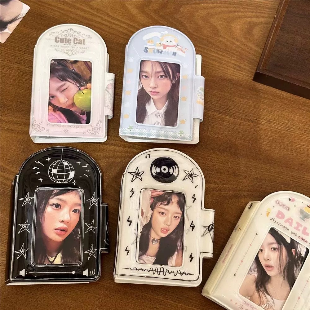 Mini Álbum de Fotos K-pop | Porta-Cartões com Janela para Photocards | Design Cute Coreano em Oferta na Shopee