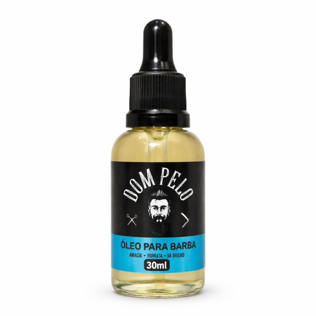 Óleo para Barba Dom Pelo 30ml Hidratação e Brilho Natural