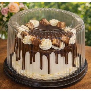 50un Embalagem Bolo/Torta Forma 18cm 1kg G32MA Tampa Alta Base Branca ou Preta Galvanotek em Oferta na Shopee