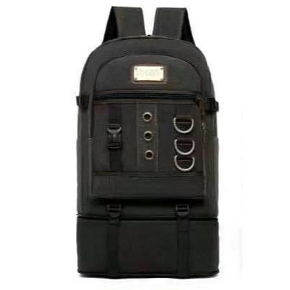 Mochila De lona masculina Camuflada 60L grande Viagem reforçada qualidade resistênte