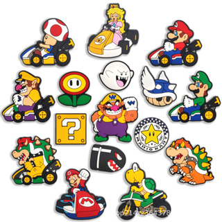 Kit 6/10 Cartoons Pins Botons Super Mário Kart para Croc Babuche em Oferta na Shopee