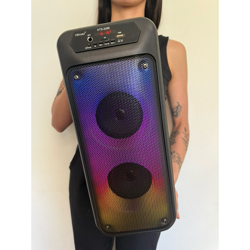 Caixa de som gigante 5000 pmpo 50cm Bluetooth rádio cartão de memória