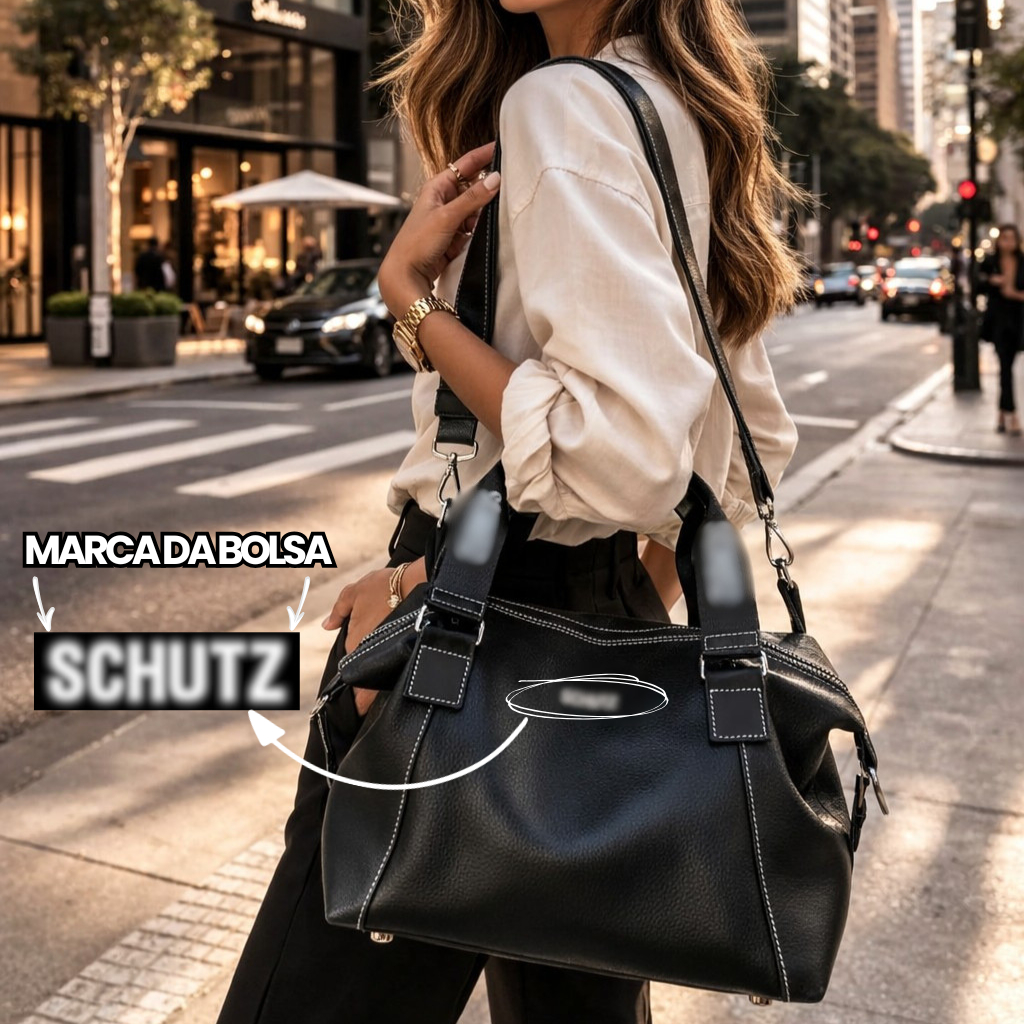 Bolsa Feminina Grande Ombro Transversal Moderna Bolsa De Mão Trabalho Faculdade Sacola Viagem Luxo Bicolor Cores
