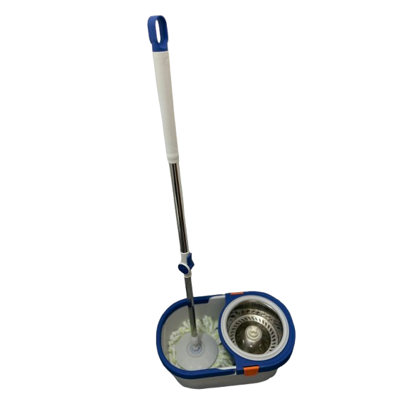 Mop Giratório com Balde e Centrífuga Inox 360° Esfregão Limpeza Fácil