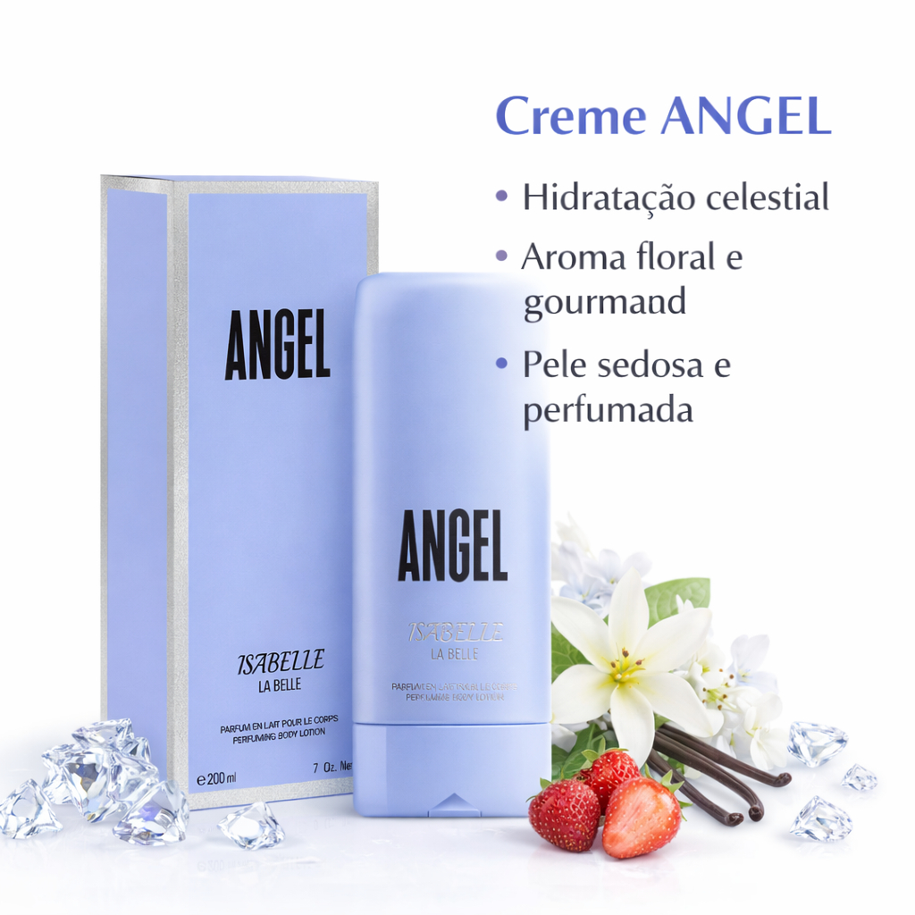 CREME LOÇÃO CORPORAL ANGEL 200ML ISABELLE LA BELLE em Oferta na Shopee
