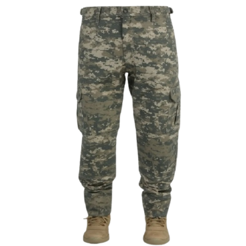 Calça Tática Camuflada Digital Em Rip Stop Super Resistente