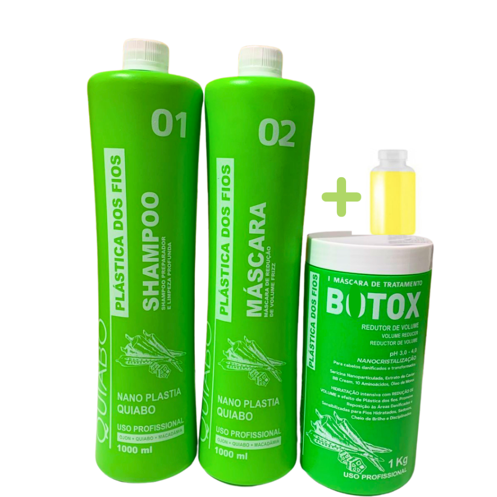 Kit Quiabo dos fios Selagem térmica Plástica dos fios 3x1000ml