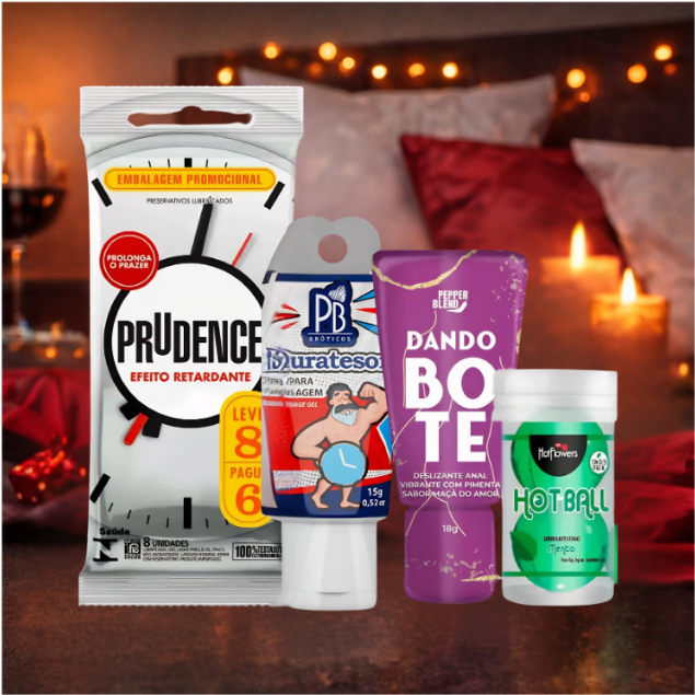 Preservativo Sensações Retardante Kit Texturas Prazerosa