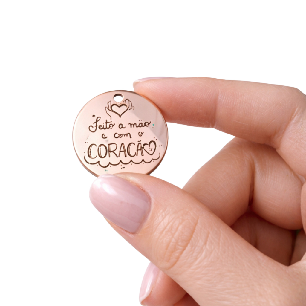 Kit Tag Personalizada Com Nome 1 Furo 2,5 Cm Acrílico Etiquetas Decorativas Aplique em Oferta na Shopee