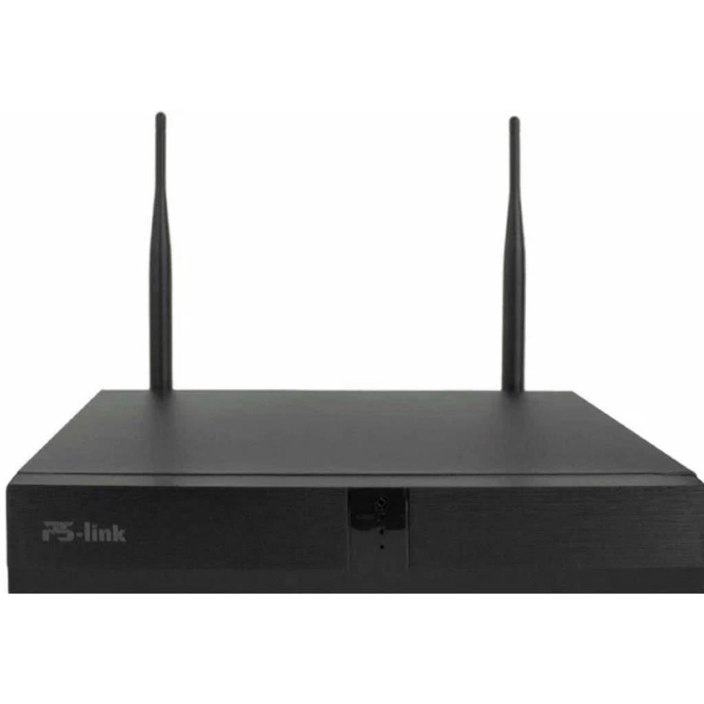 NVR 8 Canais IP WiFi PS-Link N4208 Gravador CFTV HD Segurança Monitoramento Sem Fio