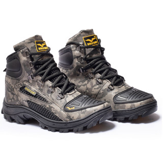 Bota Coturno Impermeável Brizon Masculino Estilo Militar Palmilha De Gel Ortopédica