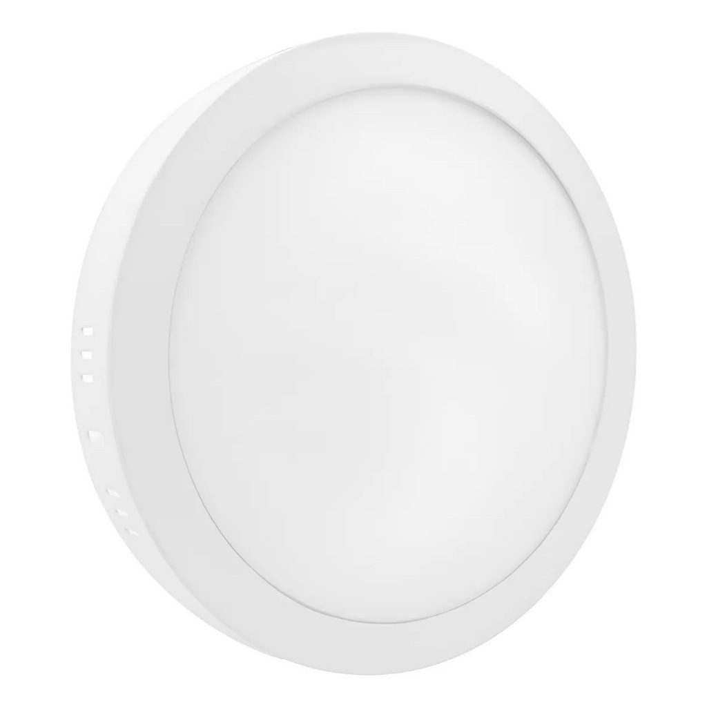 Kit 2 Plafon Sobrepor Redondo Led 25w Painel Bivolt 30x30