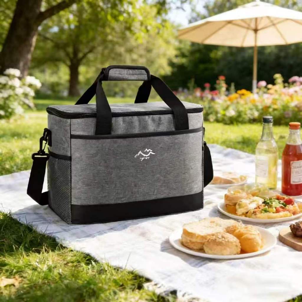 Bolsa Térmica com Alça Transversal Conserva Alimentos para Praia e Piquenique Impermeável