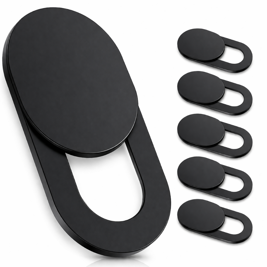 Kit Tampa Protetor Webcam Anti Espião Webcam Cover Tampa Câmera Privacidade Universal Preto