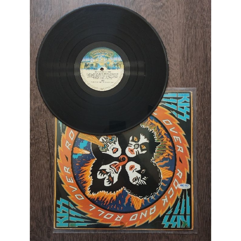 Disco de vinil , LP Kiss – Rock and Roll Over (LP) – Edição Brasileira Original.
