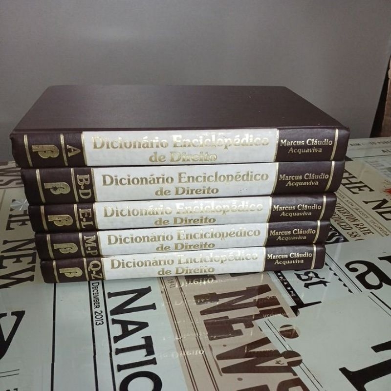 Dicionário Enciclopédico de Direito (5 volumes) Marcus Cláudio Acquaviva