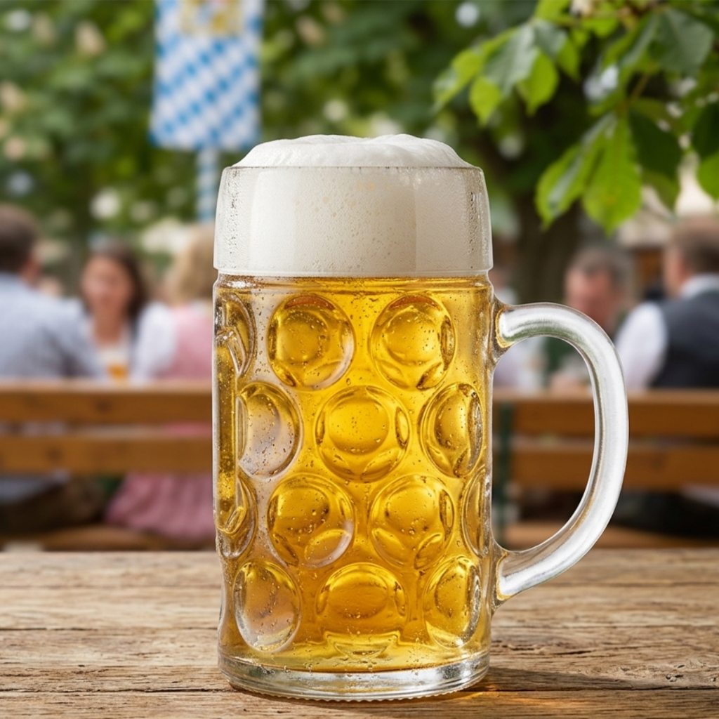 Caneca de Cerveja Mass Krug, Caneca de Vidro M 605ml - Ruvolo