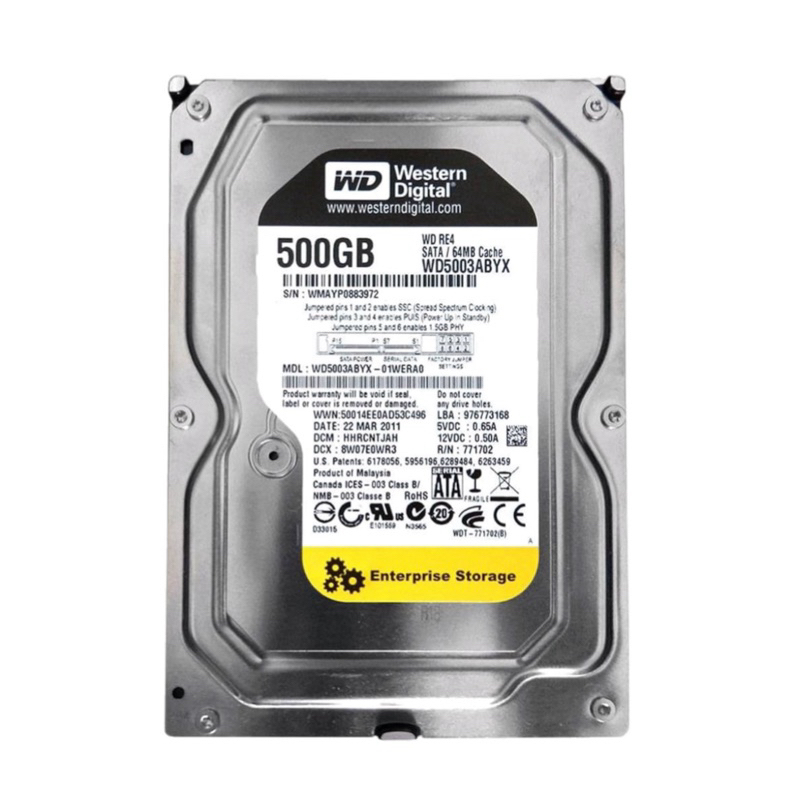 Hd Servidor Western Digital Wd5003abyx 500gb