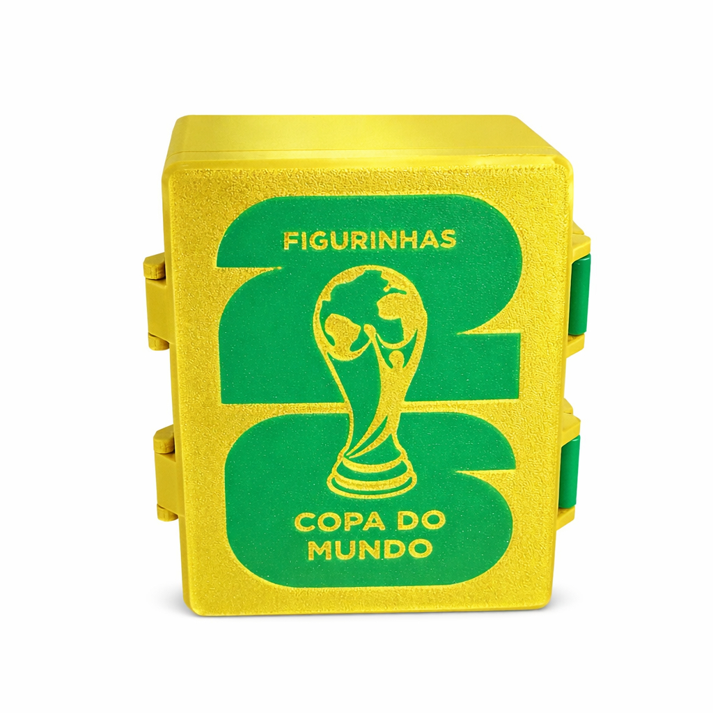 Álbum Porta Figurinhas Copa do Mundo 2026 – Organizador Compacto com Divisórias - Presente - coleção