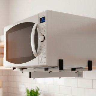 Suporte Para Microondas Forno Elétrico Parede Ajustável Aço Branco em Oferta na Shopee