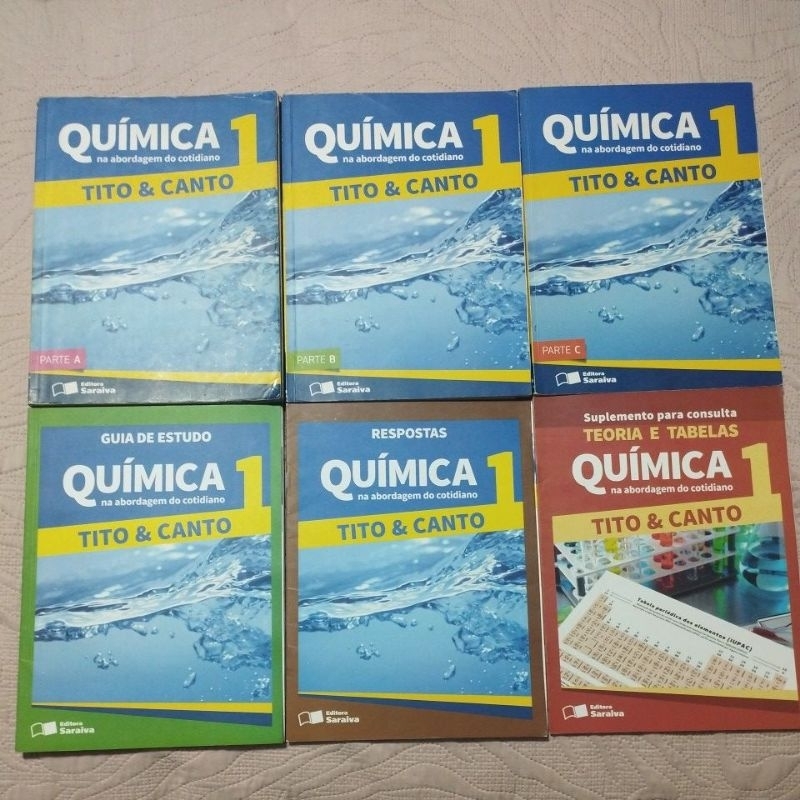 Química na abordagem do cotidiano Tito e canto 1 ano ensino médio livro do aluno usado