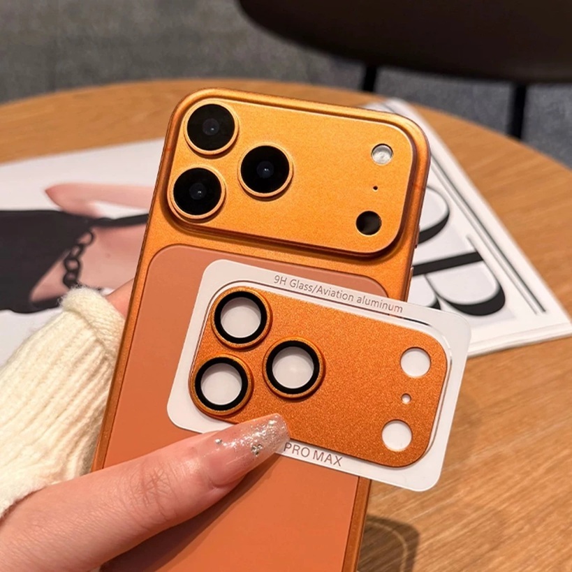 Pelicula de Câmera Para Iphone 17 / 17 PRO / 17 AIR / 17 PRO MAX Protetor de Lente Borda de Alumínio