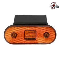 Lanterna Lateral LED Carreta Facchini Lanterna Lateral LED Caminhão Trailer Lanterna Lateral LED Reboque Suporte Amarela